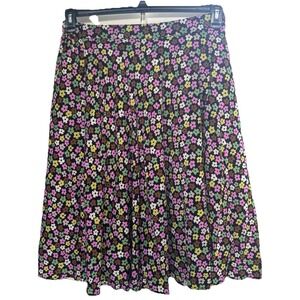 TULIP B XL WOMEN'S Vintage Inspired Floral POCKETS ZIP SKIRT NWT